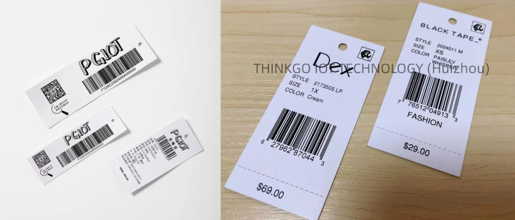 Clothing RFID UHF Hang Tag Price Tag for Garment Inventory Management